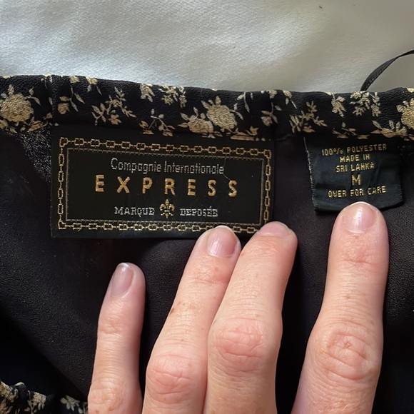 Vintage flowy floral midi skirt - Picture 4 of 4